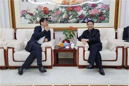 孟广顺会见胶州市市委常委副市长毕维准